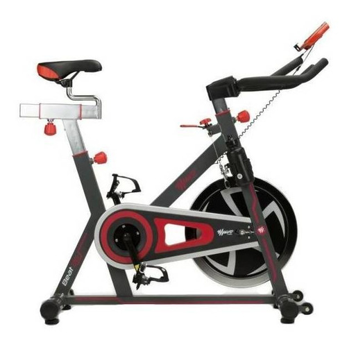 Bicicleta Spinning Beat 36 Muvo By Oxford Color Gris/Rojo
