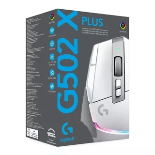 Mouse Gamer Inalámbrico Recargable Logitech  Serie G G502 X Plus White