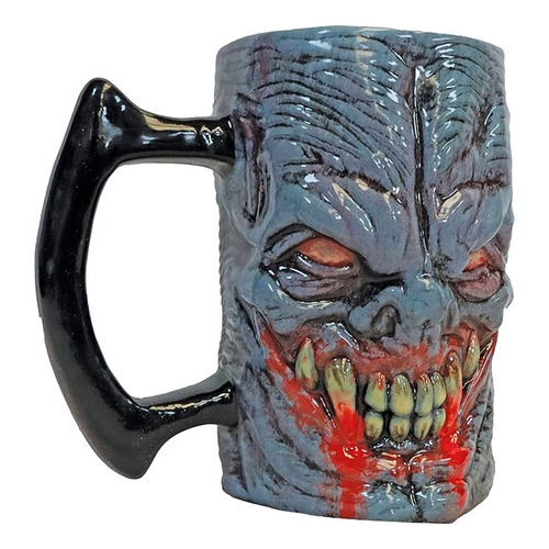 Taza Coleccionable Vampire Mug Marca Ghoulish 350001 Color Azul