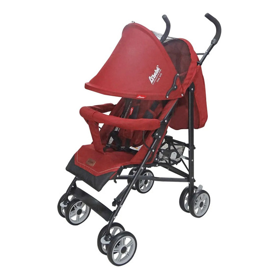 Carriola De Bastón Para Bebé D Bebé Aerostar Reclinable Color Rojo