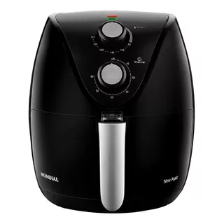 Freidora Sin Aceite Mondial Family Iv New Practic Af-30-i De 3.5l Color Negro 127v