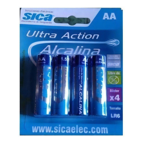 Pila Sica Ultra Action AA Cilíndrica