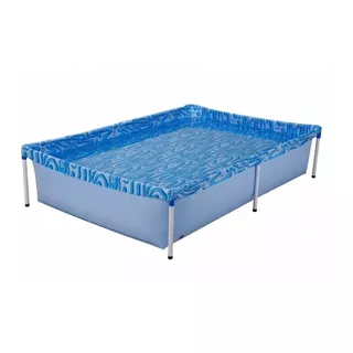 Piscina Estrutural Retangular Mor 001002 Com Capacidade De 1000 Litros De 1.89m De Comprimento X 1.26m De Largura  Azul Design Água