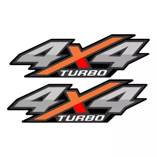 Par De Adesivo 4x4 Turbo Hilux 2016 2017 2018 2019 2021 2020