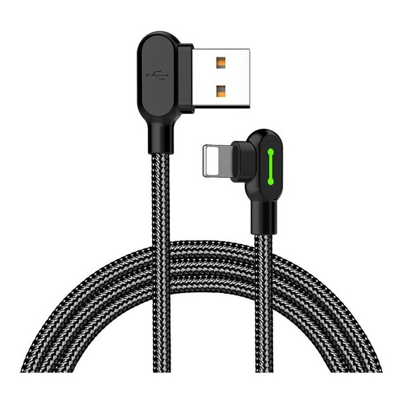 Cable Para iPhone Gamer 3m Carga Rápida Uso Rudo Mcdodo Color Negro