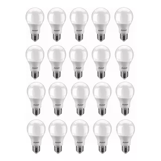 Kit 20 Lâmpadas Bulbo Led 9w 6500k Luz Branca Atacado Avant Cor Da Luz 6500k Branco Frio 110v/220v