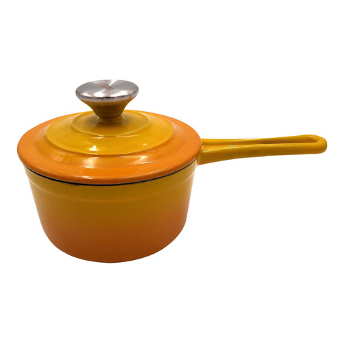 Cacerola Iron Cast Pumpkin Keep Color Amarillo