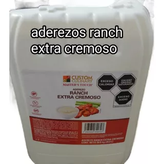 Aderezos Ranch Extra Cremoso Vidon 20lts