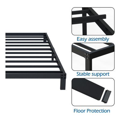 Diaoutro Base De Cama Individual Xl De 7 Pulgadas, Plataform