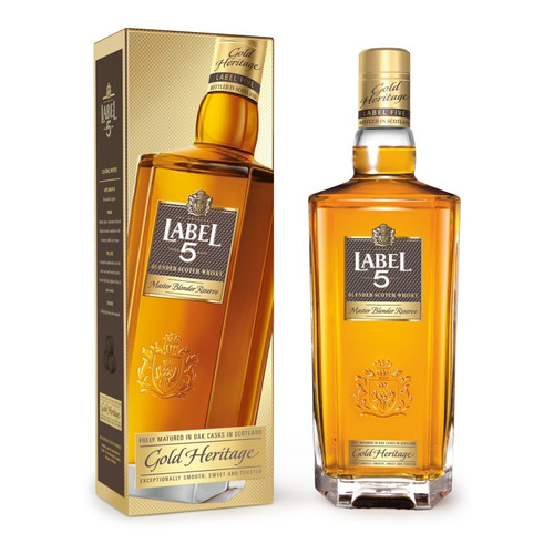 Whisky Label 5 Gold Heritage con estuche 750ml