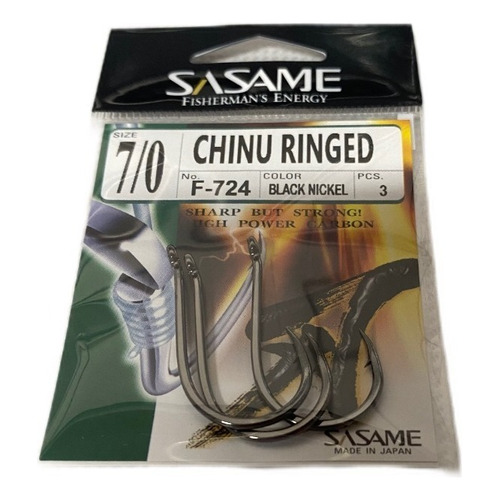 Anzuelos Sasame Chinu Ringed F-724 N° 7/0 Made In Japan