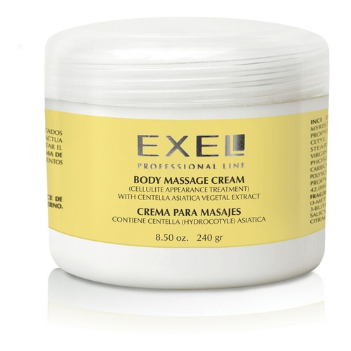 Crema Para Masajes Con Centella Asiatica X 240grs Exel