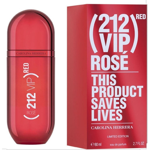 212 Vip Red Rose Carolina Herrera 80ml Perfumesfreeshop