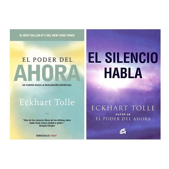 Poder Ahora + Silencio Habla Tolle - 2 Libros Bolsillo Y Gde