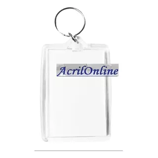 100 Llavero Acrilico 6x4 S/c Publicidad Souvenir Acrilonline