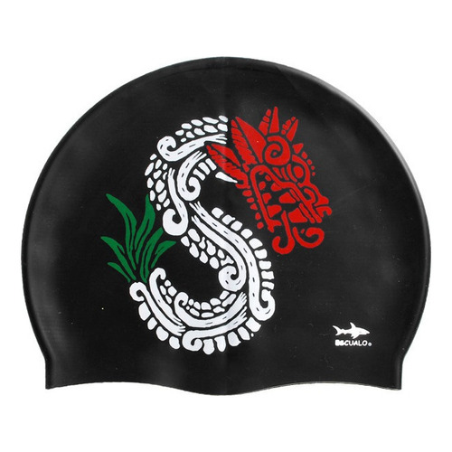 Gorra Natacion Adulto Modelo Quetzal 2 - Escualo Color Negro Talla Unitalla Diseño De La Tela Silicon