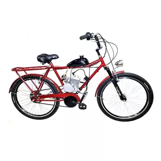 Bicicleta Motorizada Drx 2t Aro 26 Barra 80cc + Farol