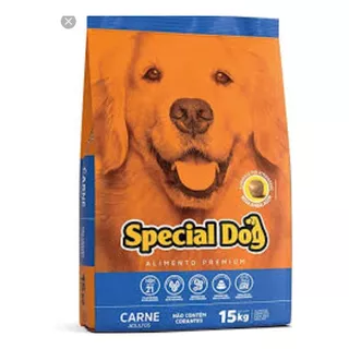 Alimento Special Dog Premium Para Cão Adulto Todos Os Tamanhos Sabor Carne Em Sacola De 15kg