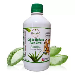 Gel De Babosa Aloe Vera Puro 500ml - Orgânico Natural Xarmie