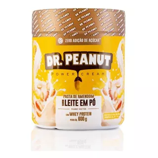 Suplemento Em Pasta Dr. Peanut  Pasta De Amendoim Sódio Pasta De Amendoim Sabor  Leite Em Pó Em Pote De 600g