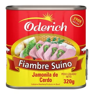 Fiambre Suíno 320g Oderich - Caixa 24 Unidades