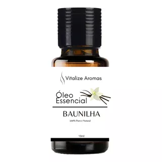 Óleo Essencial Baunilha 10ml Vitalize Aromas 100% Puro