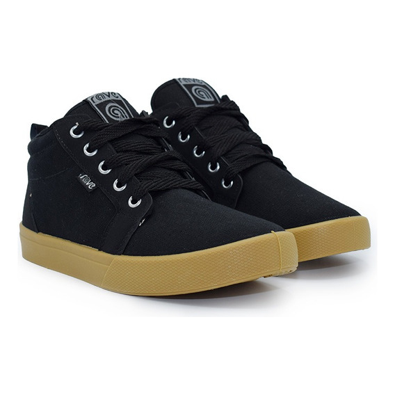 Zapatilla De Lona Negro-creppe Toronto Hombre Rave