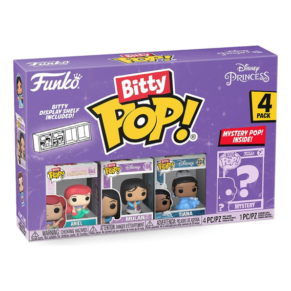 Funko Bitty Pop 4 Pack Mini Figuras Princesas S1 