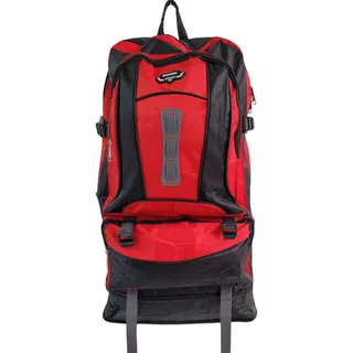 Mochila Expansible Táctica Campamento Viaje Senderismo Rojo