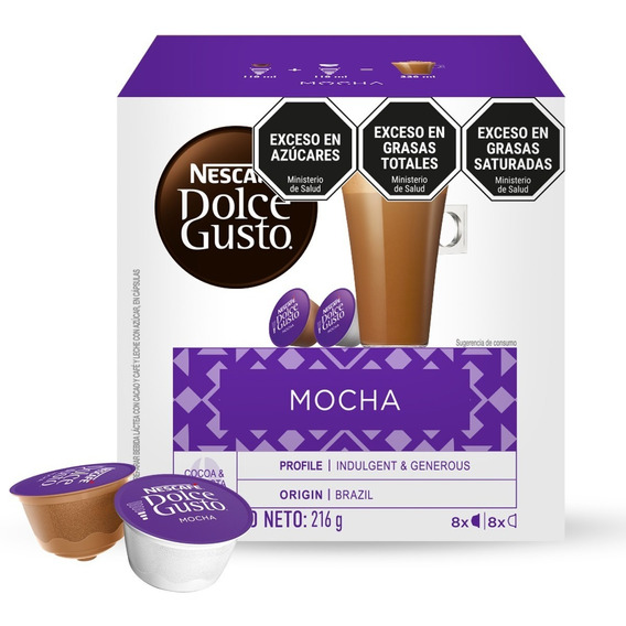 Capsulas Mocha Nescafé Dolce Gusto de 16 unidades