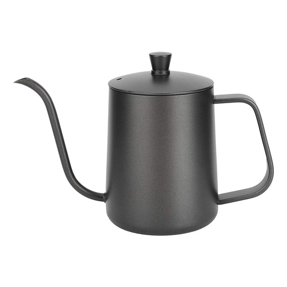 Tetera Cuello Cisne Negra 350 Ml Café Te De Acero Inoxidable