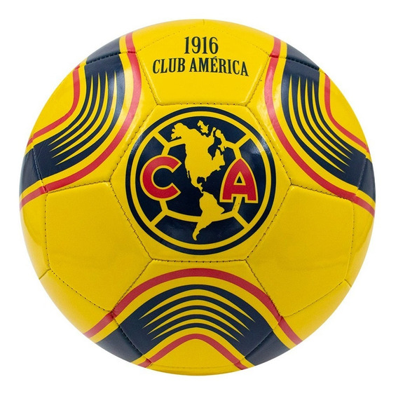 Balón De Fútbol No.5 Voit America S100 Color Amarillo