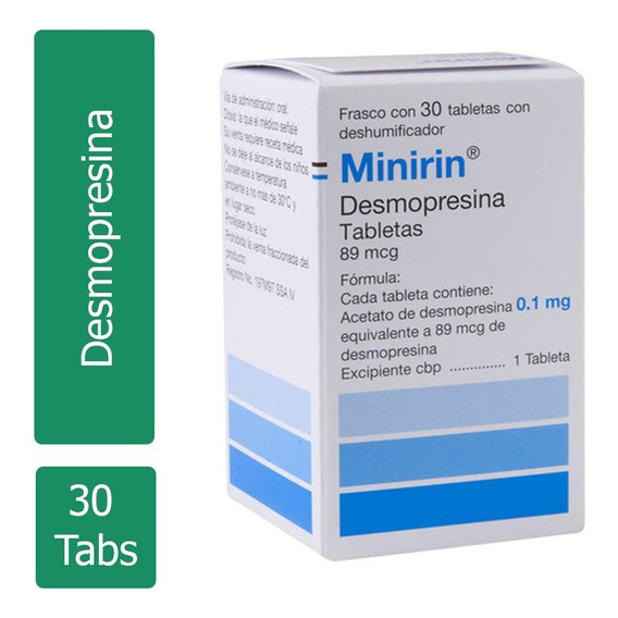 Minirin .1 Mg Caja Con Frasco Con 30 Tabletas