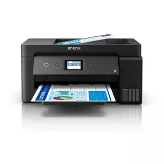 Impressora Multifuncional 4 Em 1 Wi-fi Ecotank L14150 Epson Cor Preto Bivolt