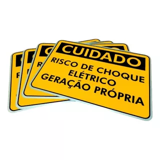 10 Placa Microgeração Distribuída Padrão Enel 18x25 Aluminio Cor Amarelo Micro Geração