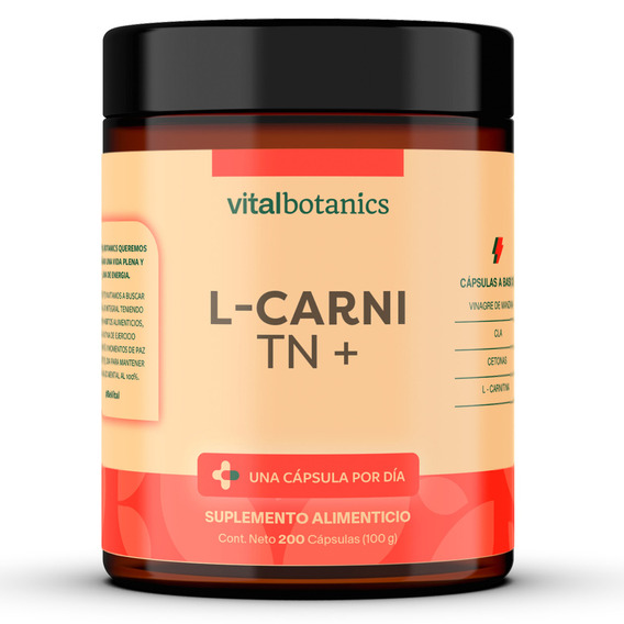 L Carnitina + Cla + Vinagre De Manzana 200cap Vitalbotanics