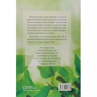 Livro Minhas 500 Ervas E Plantas Medicinais Fitoterapêutico