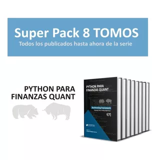 Libros Python Para Finanzas Quant - Combo 8 Tomos