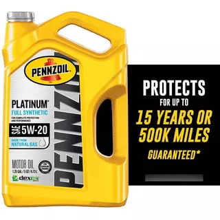Aceite Sintetico Pennzoil Platinum 5w20 4.73 Litros