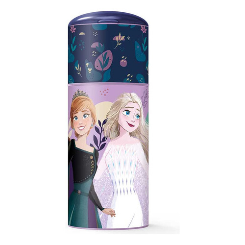 Botella Con Pjita Y Protector Frozen 350 Ml Color Lila