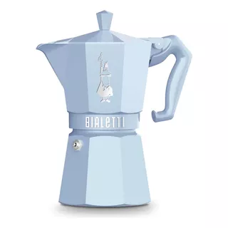 Cafetera Bialetti Exclusive Moka 6 Tazas  Celeste