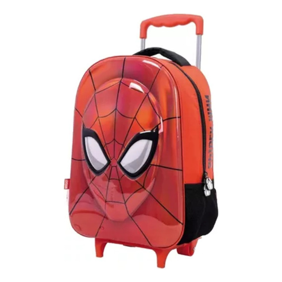 Mochila Spiderman Máscara Carrito Espalda 16 Pulgadas Marvel