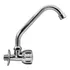 Grifo Metalico Para Pileta Brazo Bajo Lh-807 Acabado Brillante Color Plateado