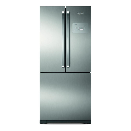 Heladera a gas no frost Whirlpool French Door WRO80 inox con freezer 541L 220V