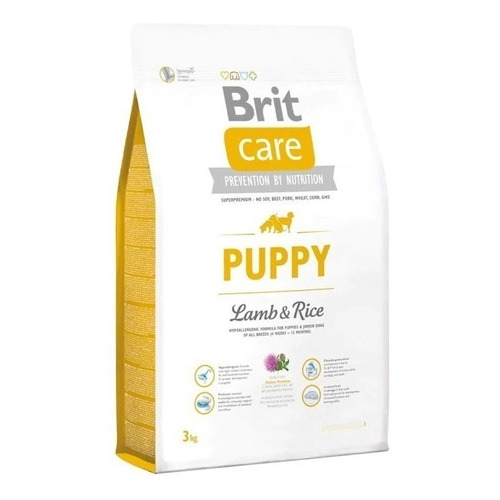 Alimento Brit Brit Care Prevention by Nutrition para perro cachorro todos los tamaños sabor cordero y arroz en bolsa de 3kg