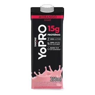Bebida Láctea Uht Yopro Morango Zero Lactose - 250ml