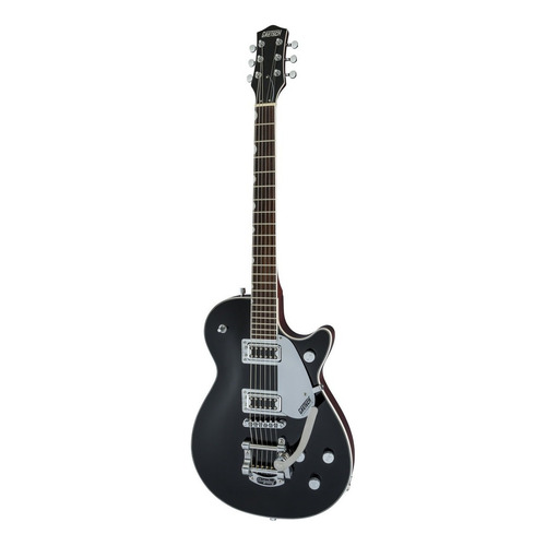 Guitarra eléctrica Gretsch Electromatic G5230T Jet FT de caoba black brillante con diapasón de nogal negro