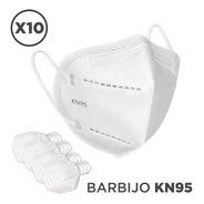 Barbijo Reutilizable Kn95 X10 Unidades Certificado N95 95%