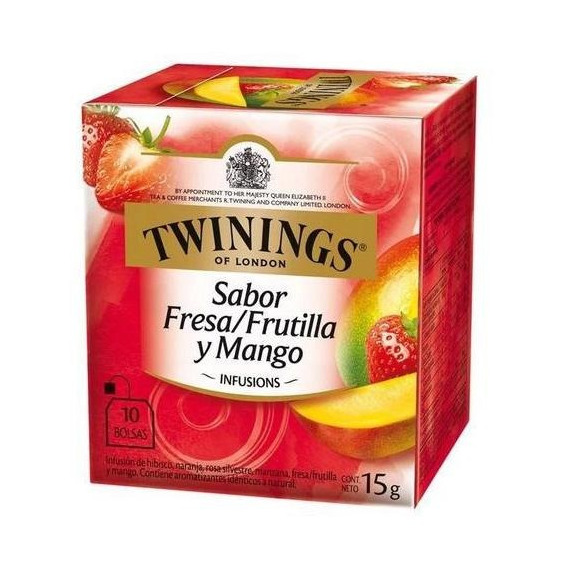 Te Twinings Frutilla Y Mango Infusion - Caja X10 Sobres