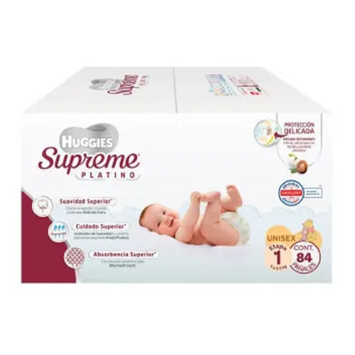 Pañales Etapa 1 Huggies Supreme 84 Pzas Género Sin género Talla Pequeña